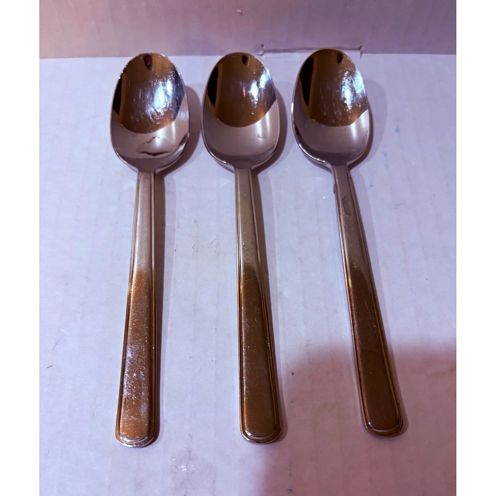 Lot of 3 Cuisinart Alto 18/10 Stainless Steel Korea TEASPOONS 6.5 in